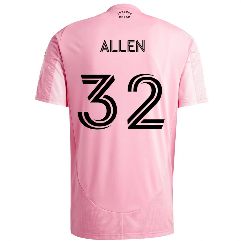 Danxen Mann Noah Allen #32 Rosa Svart Hjemmetrøye Drakt Trøye 2025/26 Skjorter T-Skjorte