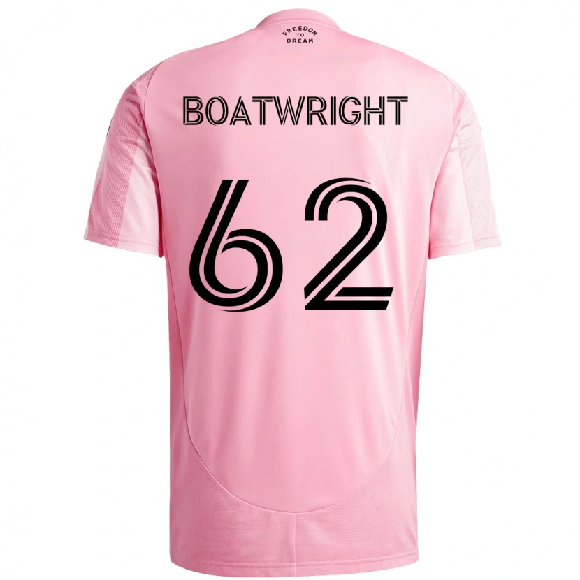 Danxen Mann Israel Boatwright #62 Rosa Svart Hjemmetrøye Drakt Trøye 2025/26 Skjorter T-Skjorte