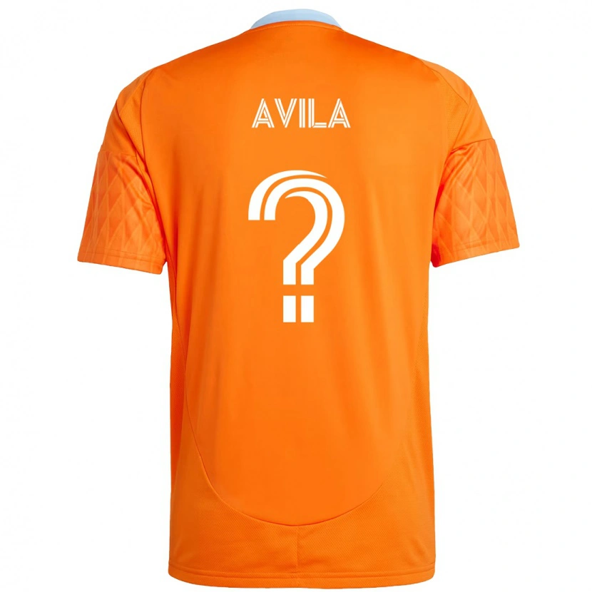 Danxen Mann Beto Avila #0 Oransje Hvit Hjemmetrøye Drakt Trøye 2025/26 Skjorter T-Skjorte