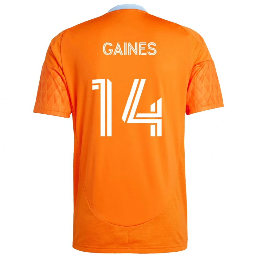 Danxen Mann Mckinze Gaines #14 Oransje Hvit Hjemmetrøye Drakt Trøye 2025/26 Skjorter T-Skjorte