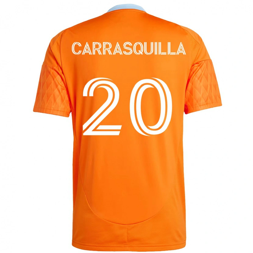 Danxen Mann Adalberto Carrasquilla #20 Oransje Hvit Hjemmetrøye Drakt Trøye 2025/26 Skjorter T-Skjorte