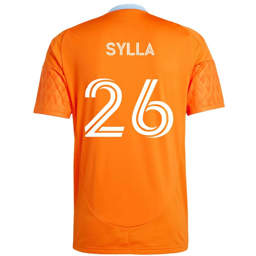 Danxen Mann Ousmane Sylla #26 Oransje Hvit Hjemmetrøye Drakt Trøye 2025/26 Skjorter T-Skjorte
