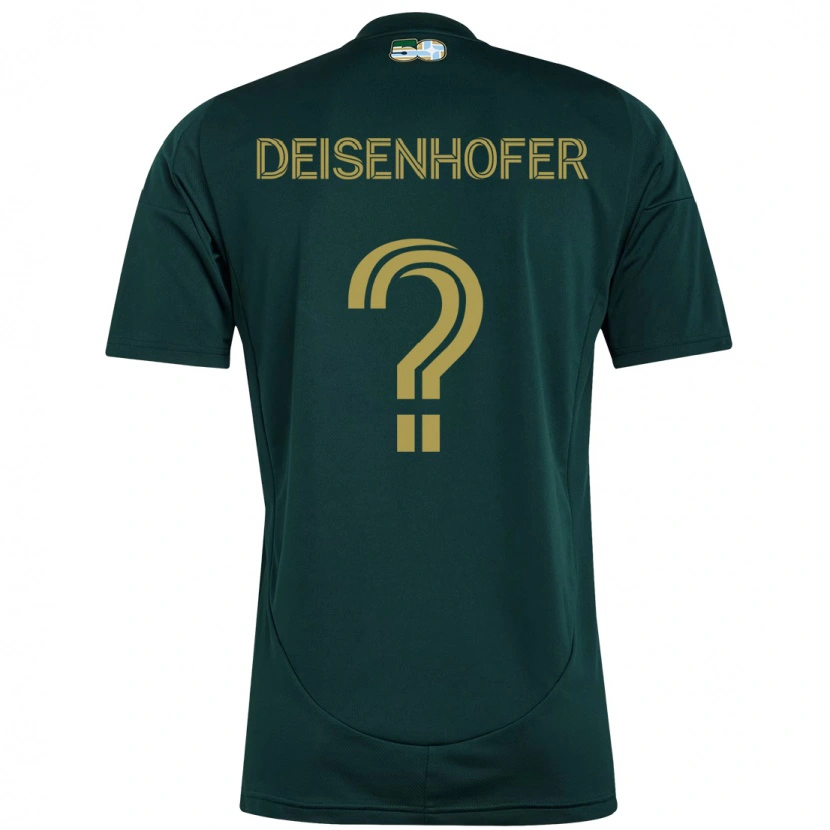 Danxen Mann Maximilian Deisenhofer #0 Svart Brun Hjemmetrøye Drakt Trøye 2025/26 Skjorter T-Skjorte