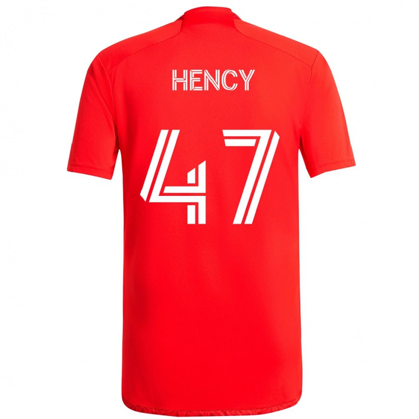 Danxen Mann Billy Hency #47 Rød Hvit Hjemmetrøye Drakt Trøye 2025/26 Skjorter T-Skjorte