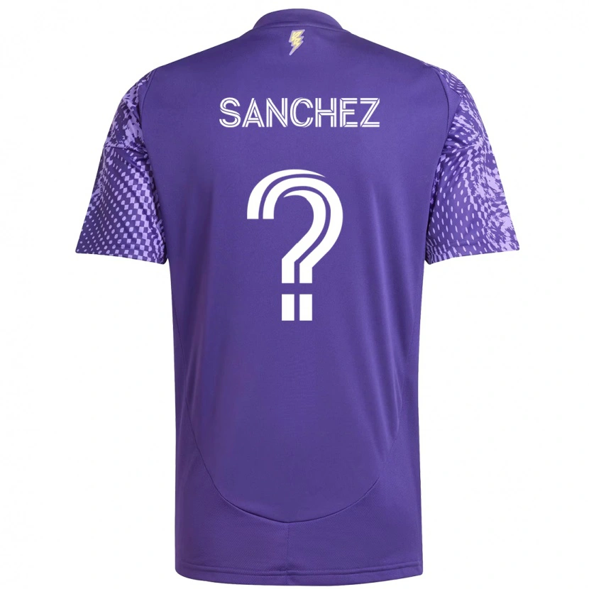 Danxen Mann Fernando Sanchez #0 Lilla Hvit Hjemmetrøye Drakt Trøye 2025/26 Skjorter T-Skjorte