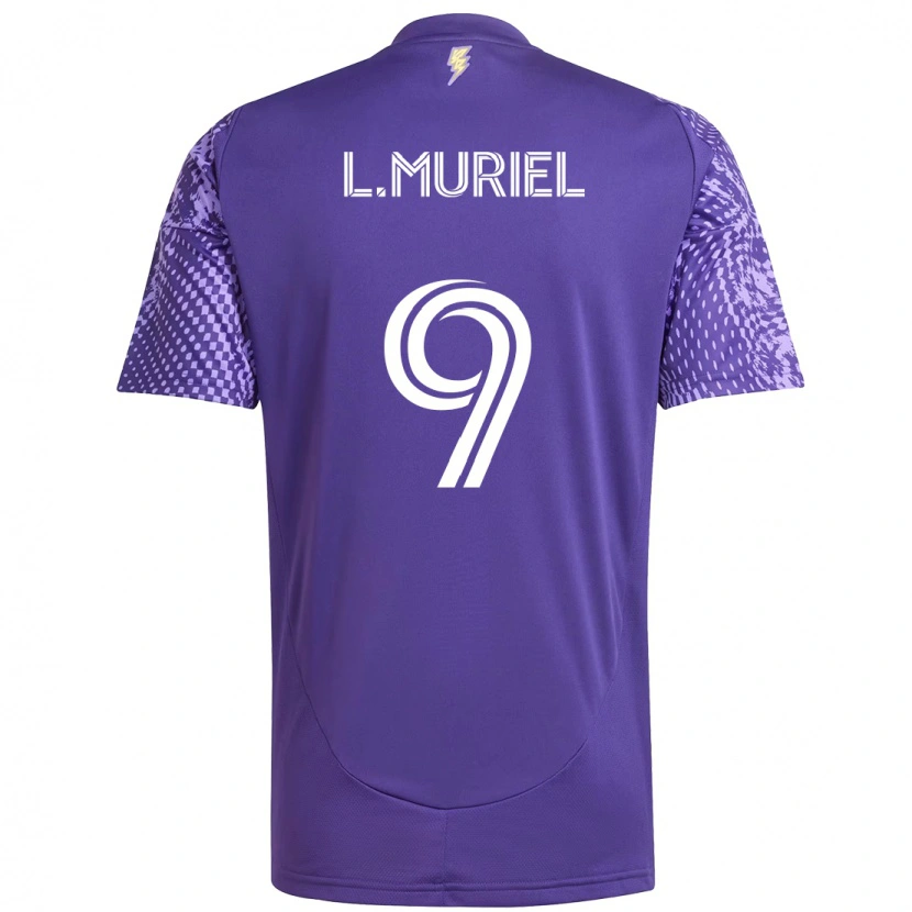 Danxen Mann Luis Muriel #9 Lilla Hvit Hjemmetrøye Drakt Trøye 2025/26 Skjorter T-Skjorte