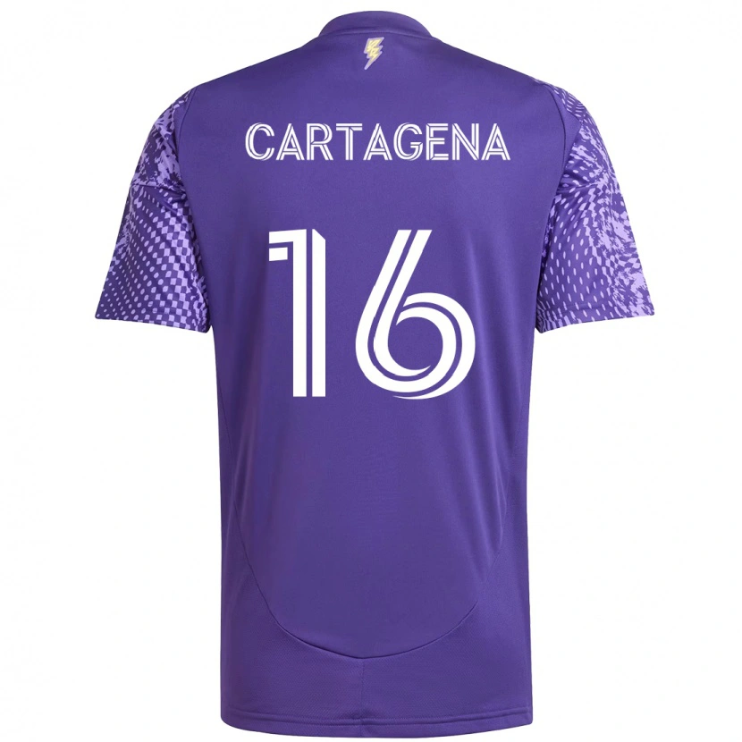Danxen Mann Wilder Cartagena #16 Lilla Hvit Hjemmetrøye Drakt Trøye 2025/26 Skjorter T-Skjorte