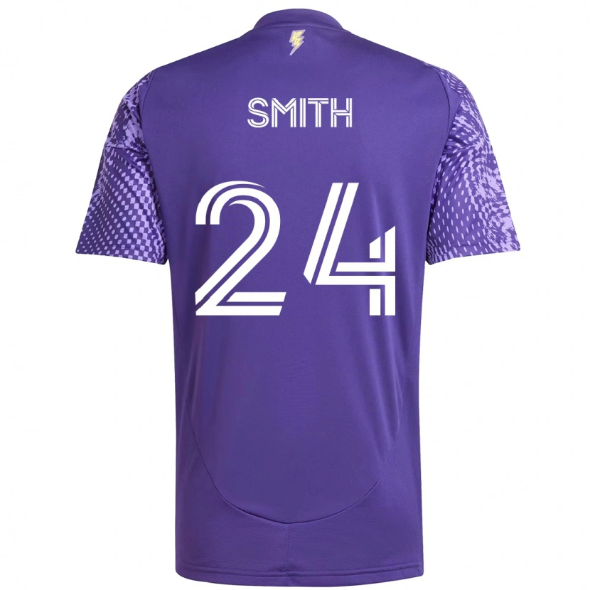 Danxen Mann Kyle Smith #24 Lilla Hvit Hjemmetrøye Drakt Trøye 2025/26 Skjorter T-Skjorte