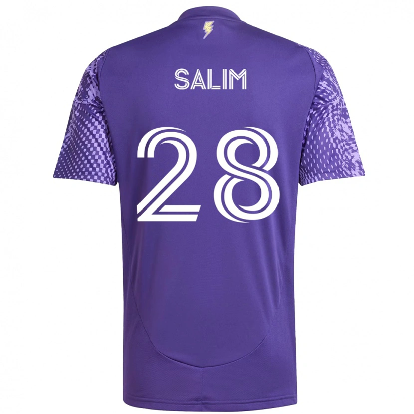 Danxen Mann Abdi Salim #28 Lilla Hvit Hjemmetrøye Drakt Trøye 2025/26 Skjorter T-Skjorte