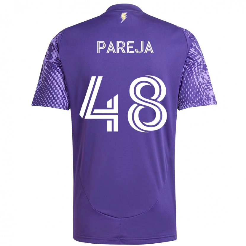 Danxen Mann Diego Pareja #48 Lilla Hvit Hjemmetrøye Drakt Trøye 2025/26 Skjorter T-Skjorte