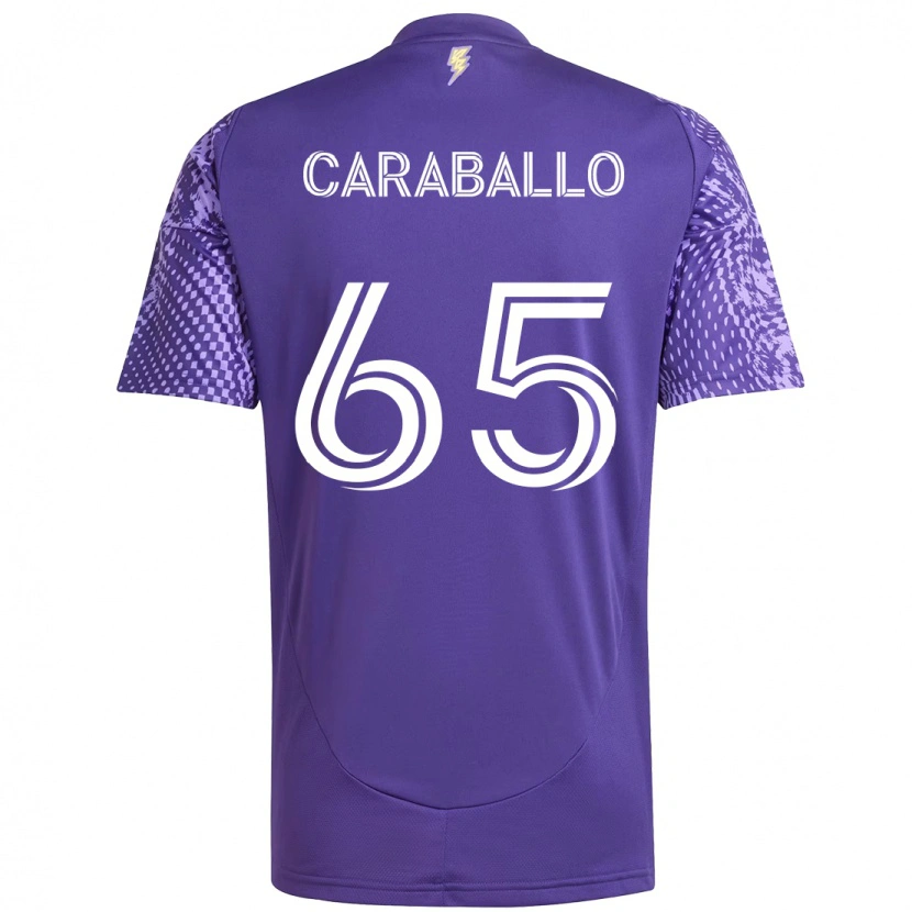 Danxen Mann Gustavo Caraballo #65 Lilla Hvit Hjemmetrøye Drakt Trøye 2025/26 Skjorter T-Skjorte