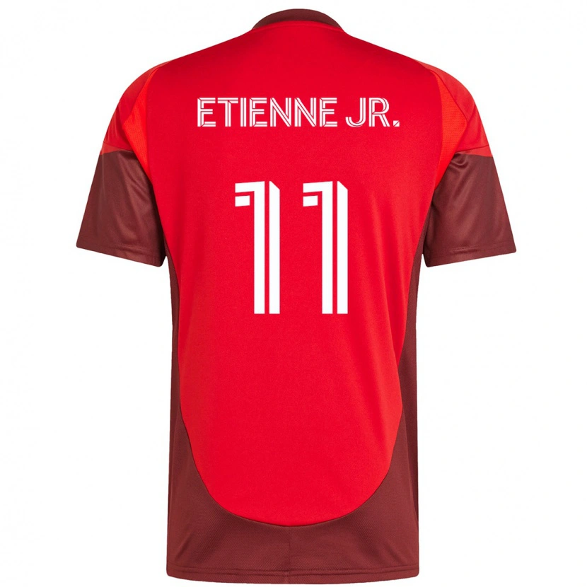 Danxen Mann Derrick Etienne Jr. #11 Rød Hvit Hjemmetrøye Drakt Trøye 2025/26 Skjorter T-Skjorte