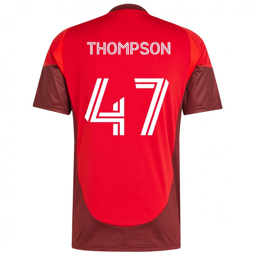 Danxen Mann Kosi Thompson #47 Rød Hvit Hjemmetrøye Drakt Trøye 2025/26 Skjorter T-Skjorte