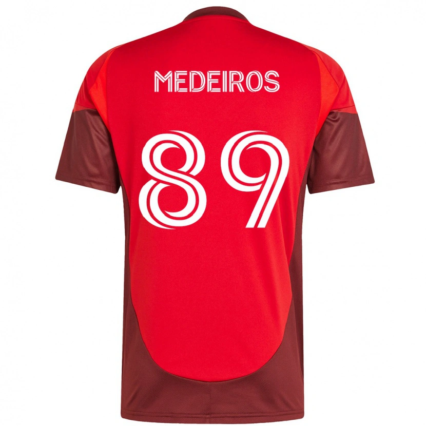 Danxen Mann Matthew Medeiros #89 Rød Hvit Hjemmetrøye Drakt Trøye 2025/26 Skjorter T-Skjorte