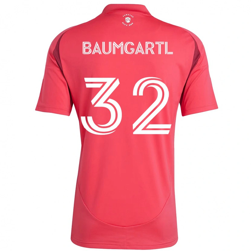 Danxen Mann Timo Baumgartl #32 Magenta Hvit Hjemmetrøye Drakt Trøye 2025/26 Skjorter T-Skjorte