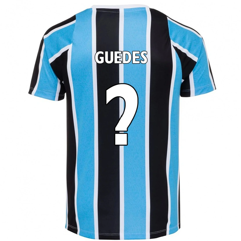 Danxen Mann Guilherme Guedes #0 Blå Svart Hvit Hjemmetrøye Drakt Trøye 2025/26 Skjorter T-Skjorte