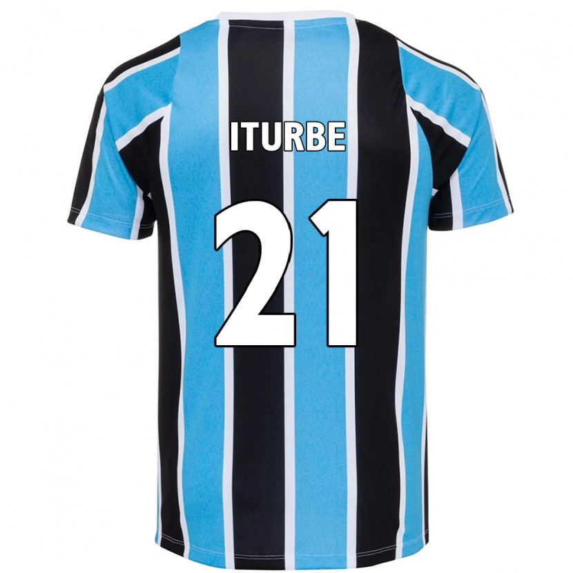 Danxen Mann Juan Iturbe #21 Blå Svart Hvit Hjemmetrøye Drakt Trøye 2025/26 Skjorter T-Skjorte