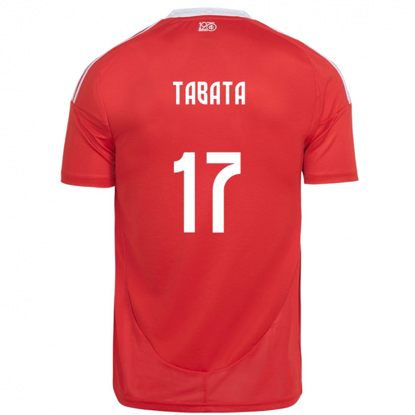 Danxen Mann Bruno Tabata #17 Rød Hvit Hjemmetrøye Drakt Trøye 2025/26 Skjorter T-Skjorte