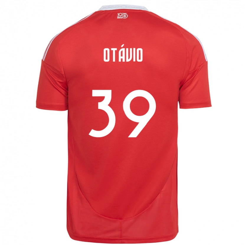 Danxen Mann Luis Otávio #39 Rød Hvit Hjemmetrøye Drakt Trøye 2025/26 Skjorter T-Skjorte