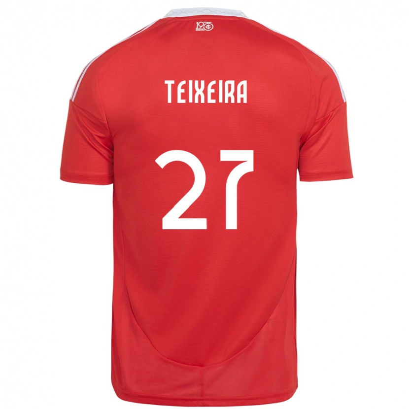 Danxen Mann Danny Teixeira #27 Rød Hvit Hjemmetrøye Drakt Trøye 2025/26 Skjorter T-Skjorte