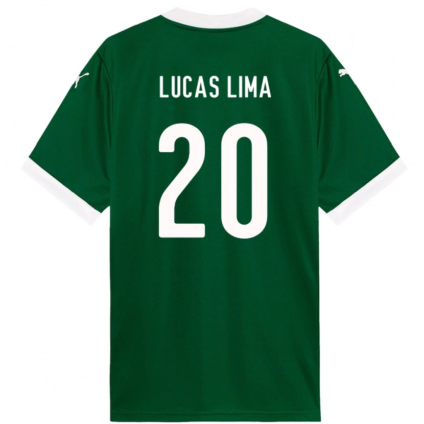 Danxen Mann Lucas Lima #20 Grønn Hvit Hjemmetrøye Drakt Trøye 2025/26 Skjorter T-Skjorte