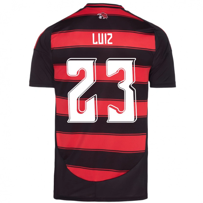 Danxen Mann David Luiz #23 Rød Svart Hjemmetrøye Drakt Trøye 2025/26 Skjorter T-Skjorte