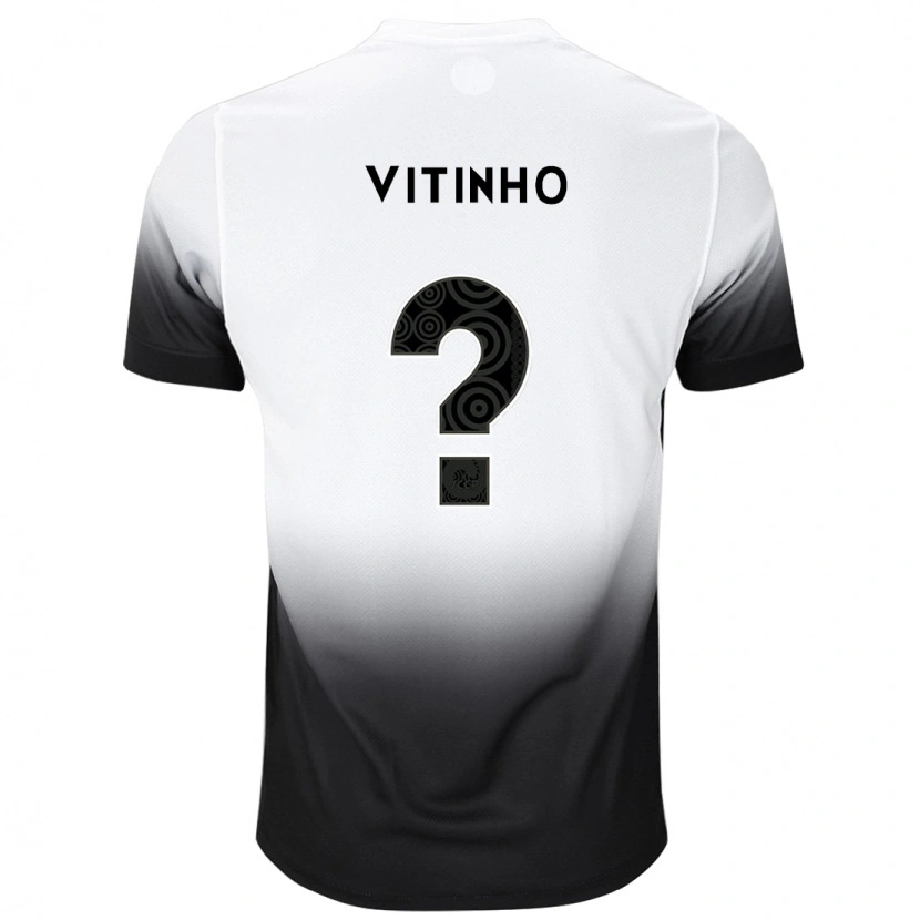 Danxen Mann Vitinho Oliveira #0 Hvit Svart Hjemmetrøye Drakt Trøye 2025/26 Skjorter T-Skjorte