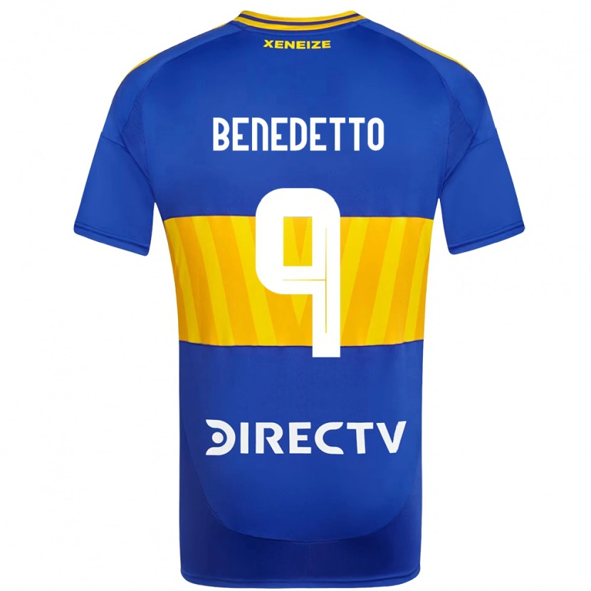 Danxen Mann Dario Benedetto #9 Kongeblå Gul Hjemmetrøye Drakt Trøye 2025/26 Skjorter T-Skjorte