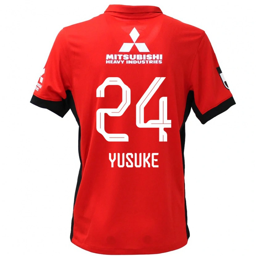 Danxen Mann Yusuke Matsuo #24 Rød Hvit Hjemmetrøye Drakt Trøye 2025/26 Skjorter T-Skjorte