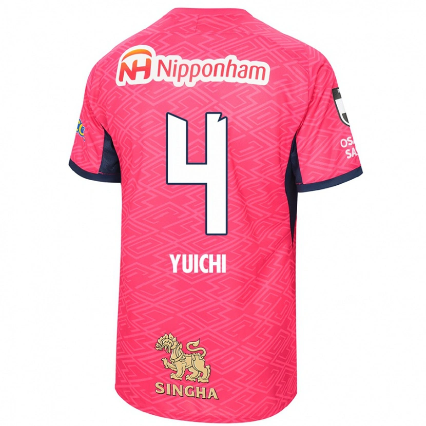 Danxen Mann Yuichi Hirano #4 Sakura Rosa Hvit Hjemmetrøye Drakt Trøye 2025/26 Skjorter T-Skjorte