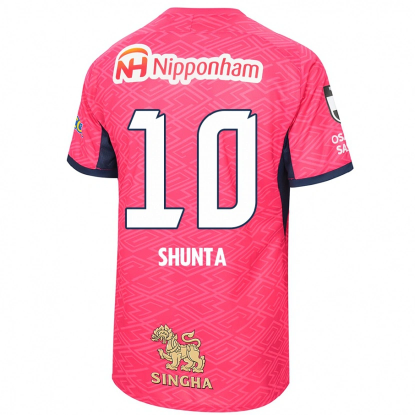 Danxen Mann Shunta Tanaka #10 Sakura Rosa Hvit Hjemmetrøye Drakt Trøye 2025/26 Skjorter T-Skjorte