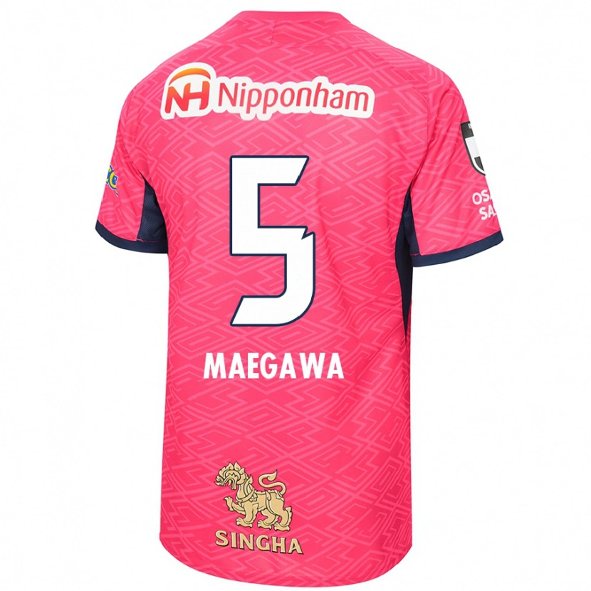 Danxen Mann Miki Maegawa #5 Sakura Rosa Hvit Hjemmetrøye Drakt Trøye 2025/26 Skjorter T-Skjorte