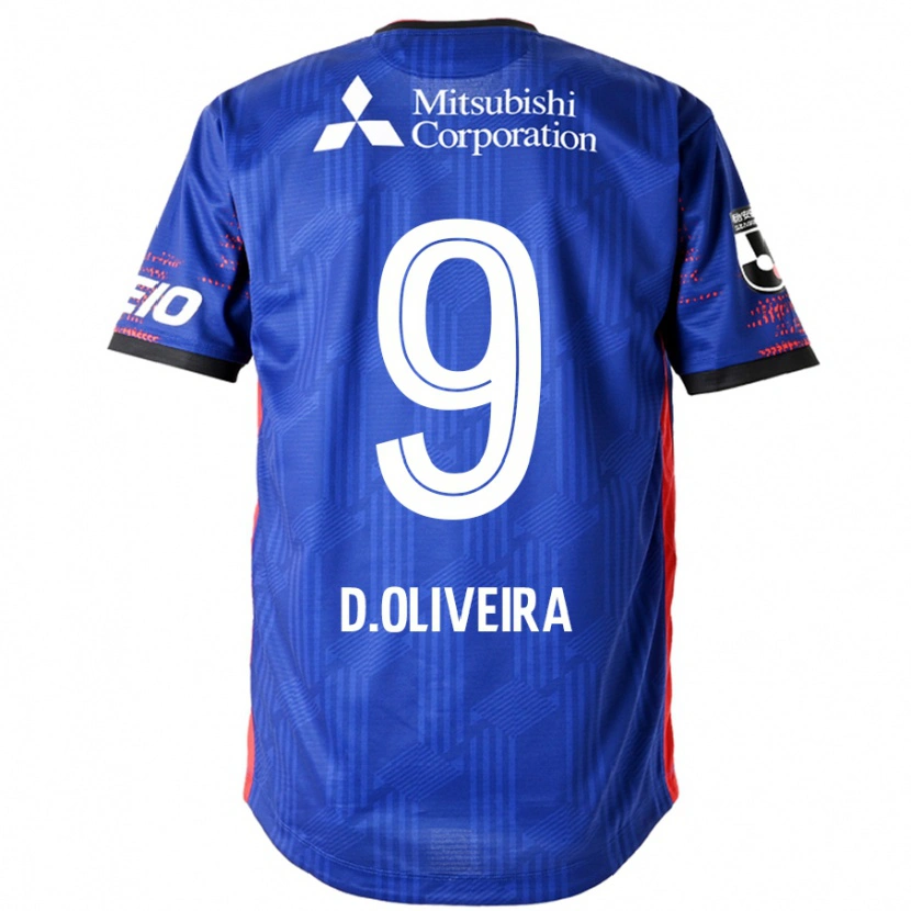 Danxen Mann Diego Oliveira #9 Kongeblå Hvit Hjemmetrøye Drakt Trøye 2025/26 Skjorter T-Skjorte