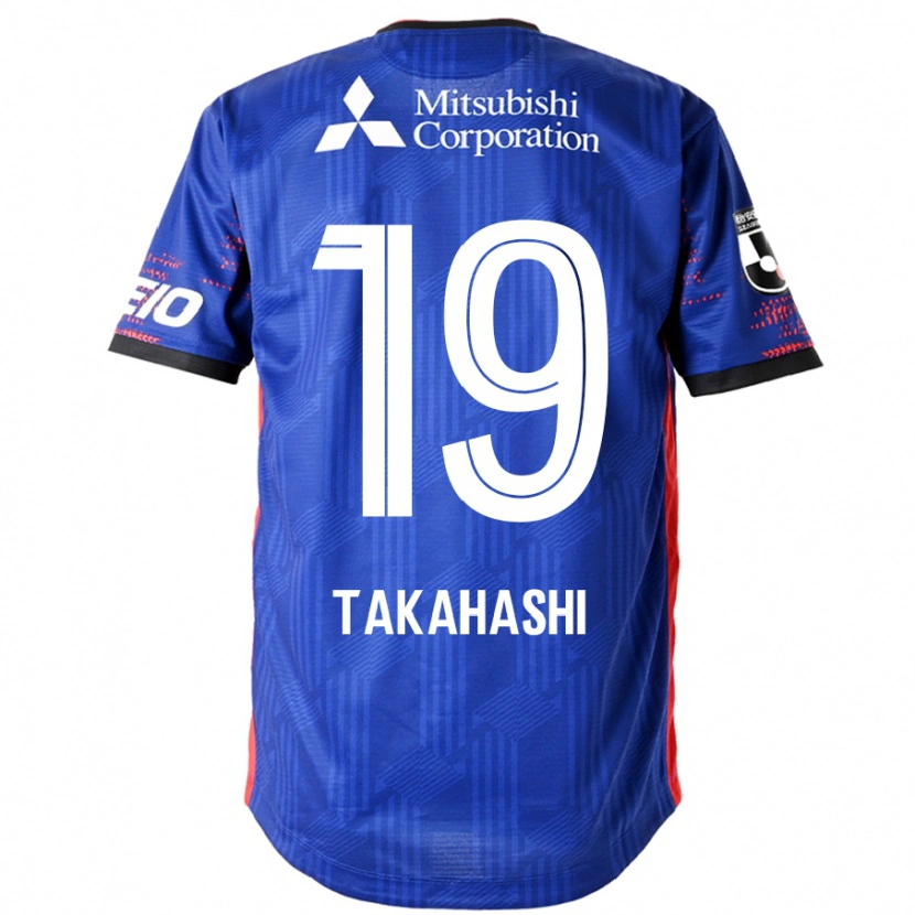 Danxen Mann Yuya Takahashi #19 Kongeblå Hvit Hjemmetrøye Drakt Trøye 2025/26 Skjorter T-Skjorte