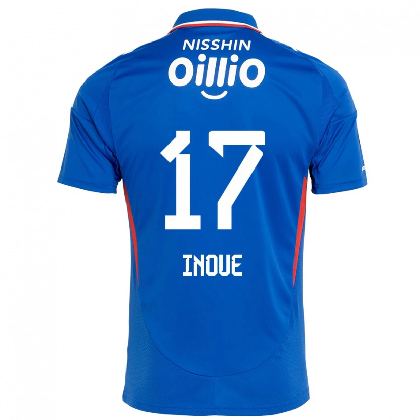 Danxen Mann Kenta Inoue #17 Kongeblå Hvit Hjemmetrøye Drakt Trøye 2025/26 Skjorter T-Skjorte