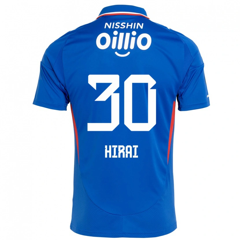 Danxen Mann Shunsuke Hirai #30 Kongeblå Hvit Hjemmetrøye Drakt Trøye 2025/26 Skjorter T-Skjorte