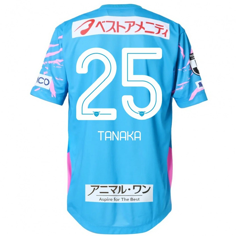Danxen Mann Yuto Tanaka #25 Blå Rosa Hjemmetrøye Drakt Trøye 2025/26 Skjorter T-Skjorte