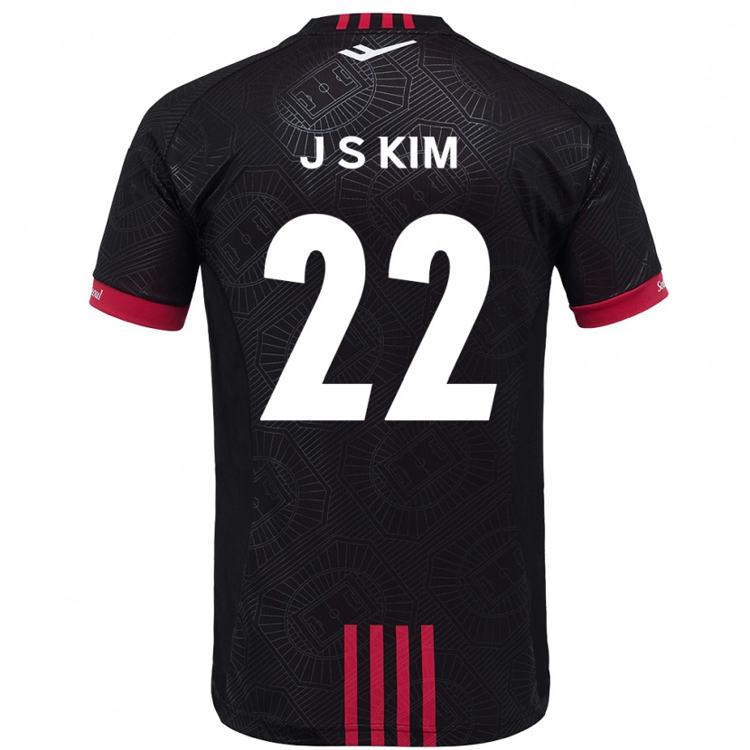 Danxen Mann Jin-Su Kim #22 Svart Rød Hjemmetrøye Drakt Trøye 2025/26 Skjorter T-Skjorte
