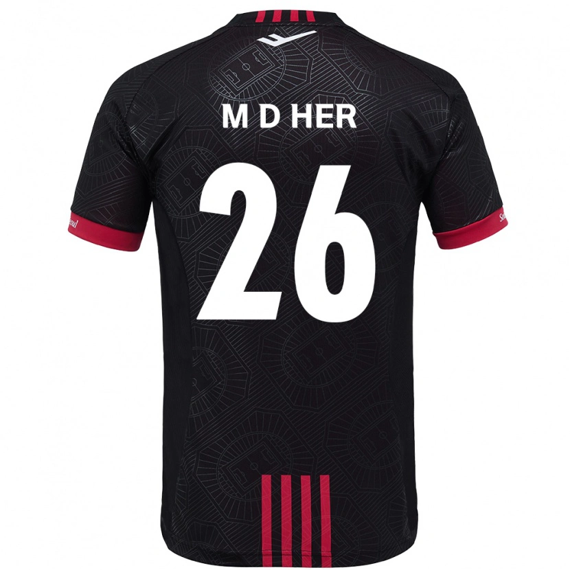 Danxen Mann Dong-Min Her #26 Svart Rød Hjemmetrøye Drakt Trøye 2025/26 Skjorter T-Skjorte