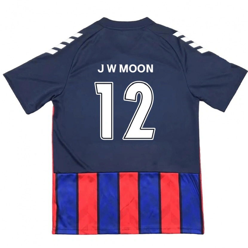 Danxen Mann Jung-Woo Moon #12 Kongeblå Rød Hjemmetrøye Drakt Trøye 2025/26 Skjorter T-Skjorte