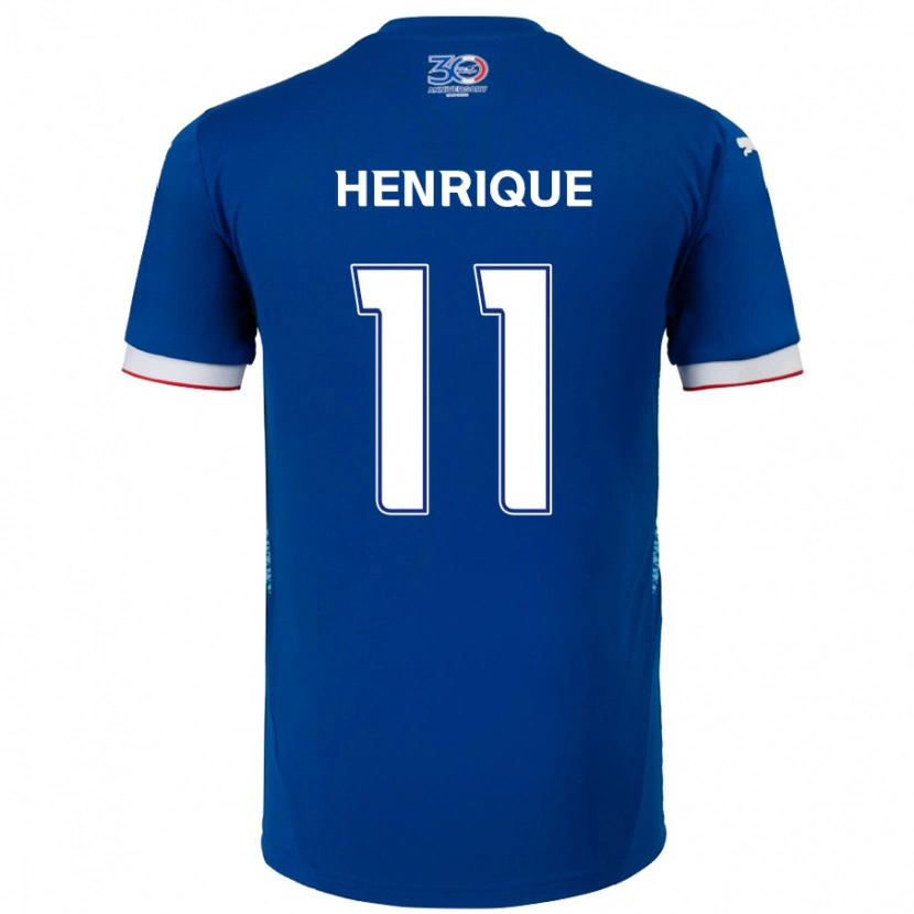 Danxen Mann Paulo Henrique #11 Kongeblå Hvit Hjemmetrøye Drakt Trøye 2025/26 Skjorter T-Skjorte