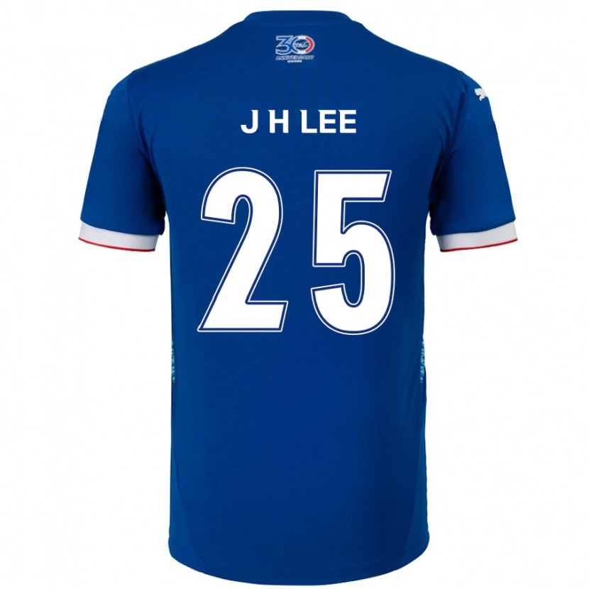Danxen Mann Jin-Hyuk Lee #25 Kongeblå Hvit Hjemmetrøye Drakt Trøye 2025/26 Skjorter T-Skjorte