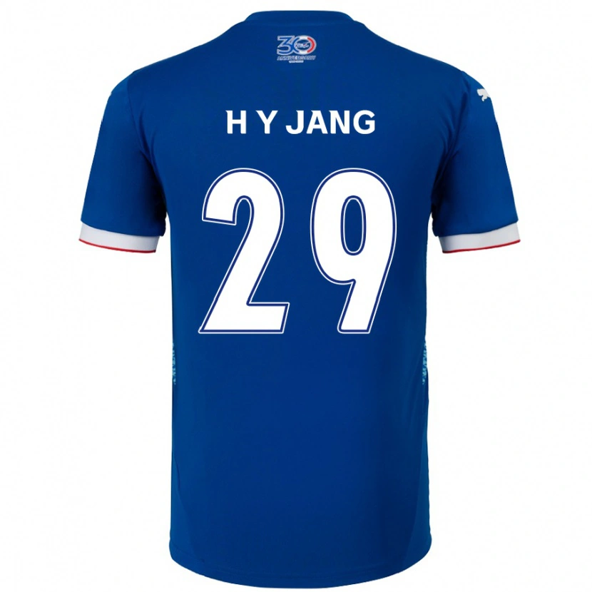 Danxen Mann Yo-Han Jang #29 Kongeblå Hvit Hjemmetrøye Drakt Trøye 2025/26 Skjorter T-Skjorte