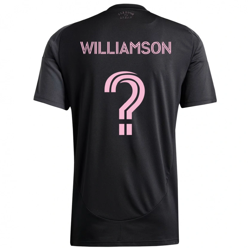 Danxen Mann Kai Williamson #0 Svart Rosa Bortetrøye Drakt Trøye 2025/26 Skjorter T-Skjorte