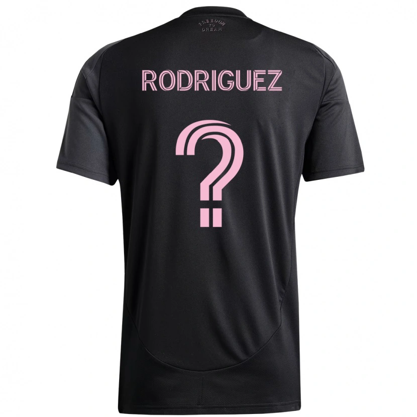 Danxen Mann Emerson Rodríguez #0 Svart Rosa Bortetrøye Drakt Trøye 2025/26 Skjorter T-Skjorte