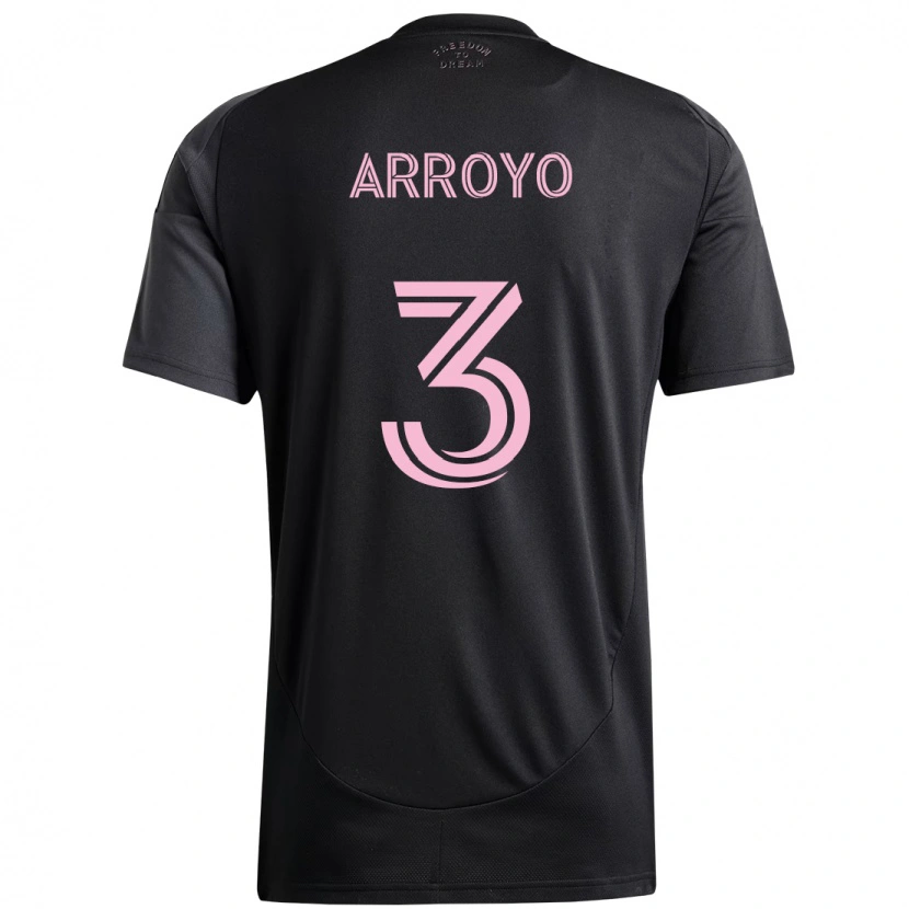 Danxen Mann Dixon Arroyo #3 Svart Rosa Bortetrøye Drakt Trøye 2025/26 Skjorter T-Skjorte