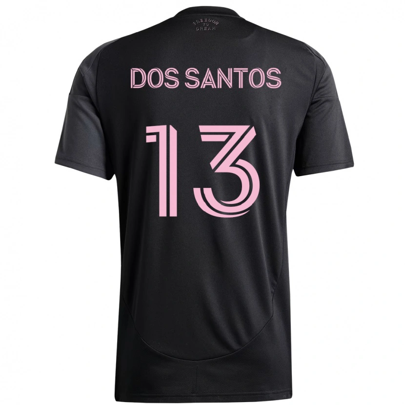 Danxen Mann Cj Dos Santos #13 Svart Rosa Bortetrøye Drakt Trøye 2025/26 Skjorter T-Skjorte