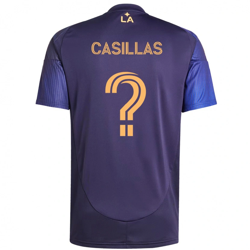 Danxen Mann Victor Casillas #0 Lilla Blå Bortetrøye Drakt Trøye 2025/26 Skjorter T-Skjorte
