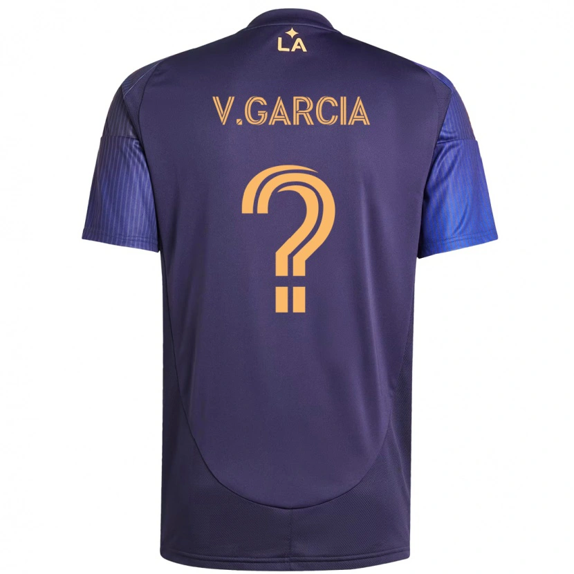 Danxen Mann Vicente Garcia #0 Lilla Blå Bortetrøye Drakt Trøye 2025/26 Skjorter T-Skjorte