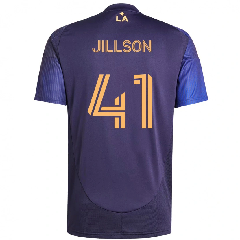 Danxen Mann Simon Jillson #41 Lilla Blå Bortetrøye Drakt Trøye 2025/26 Skjorter T-Skjorte